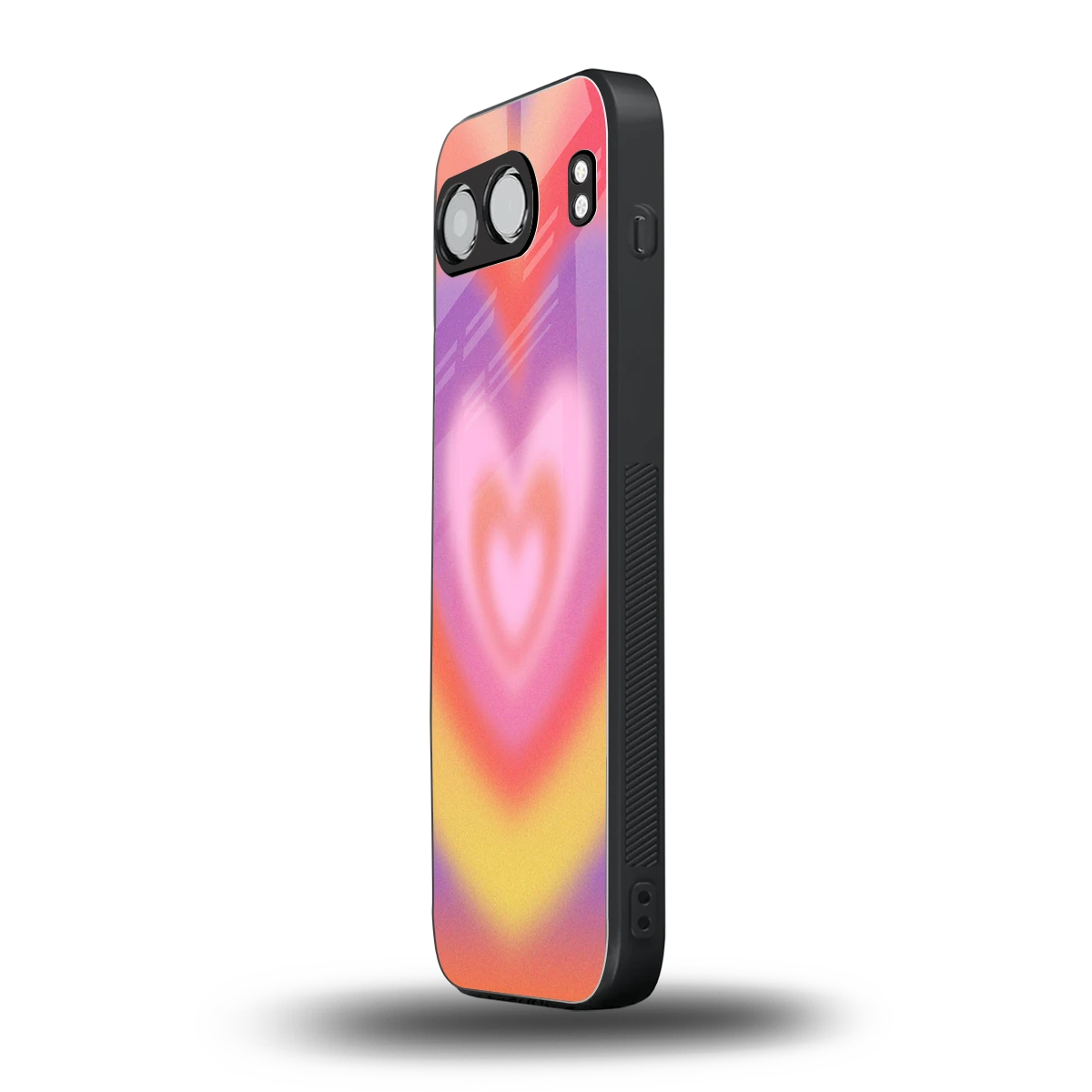 Y2K Rainbow Hearts oneplus nord 4 mobile cover | shockproof glass phone case