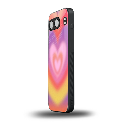 Y2K Rainbow Hearts oneplus nord 4 mobile cover | shockproof glass phone case