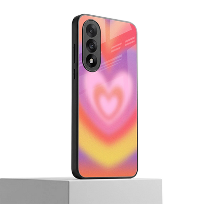 Y2K Rainbow Hearts oneplus nord 5 mobile cover | shockproof glass phone case