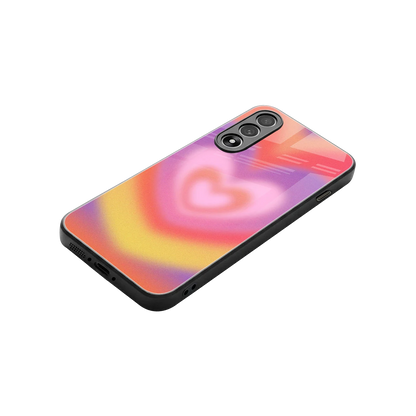 Y2K Rainbow Hearts stylish phone case for oneplus nord 5 | glossy glass and slim fit