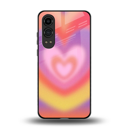 Y2K Rainbow Hearts back phone cover | glass case for oneplus nord ce 4 lite