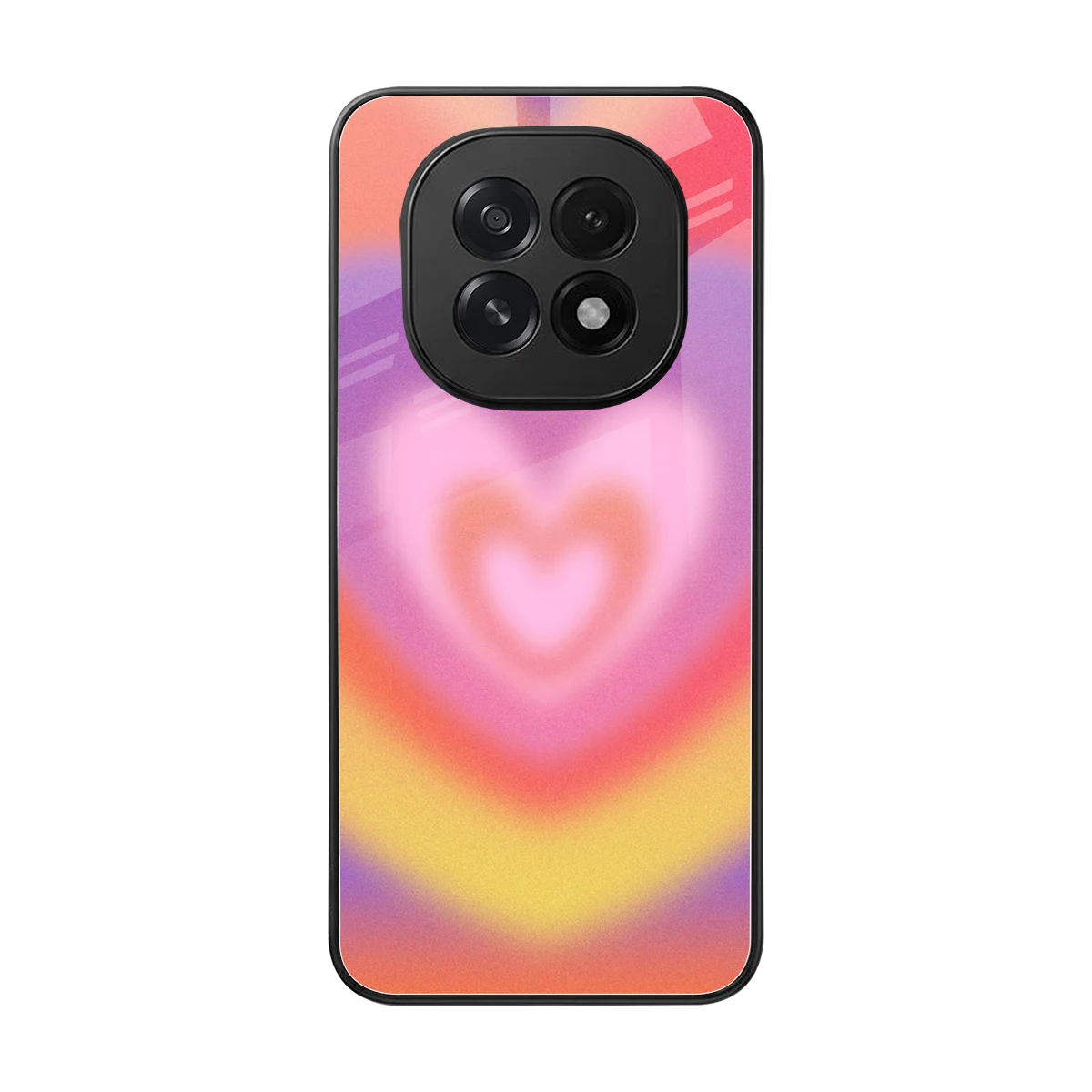 Y2K Rainbow Hearts back phone cover | glass case for oppo f29 5g