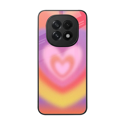 Y2K Rainbow Hearts back phone cover | glass case for oppo f29 5g