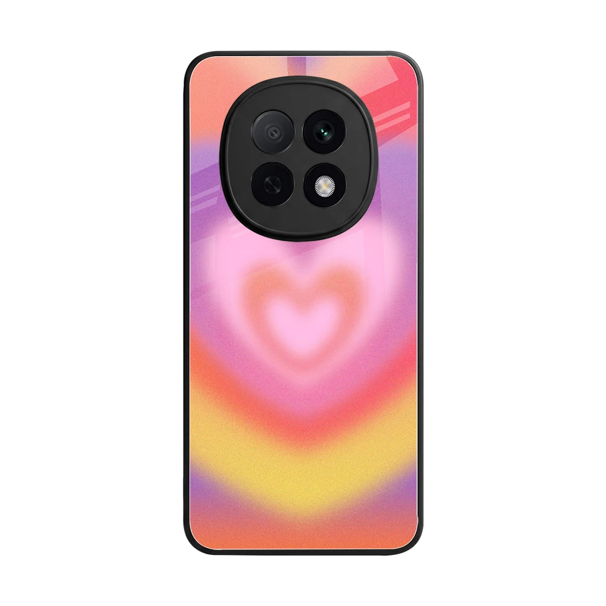 Y2K Rainbow Hearts back phone cover | glass case for oppo f29 pro 5g