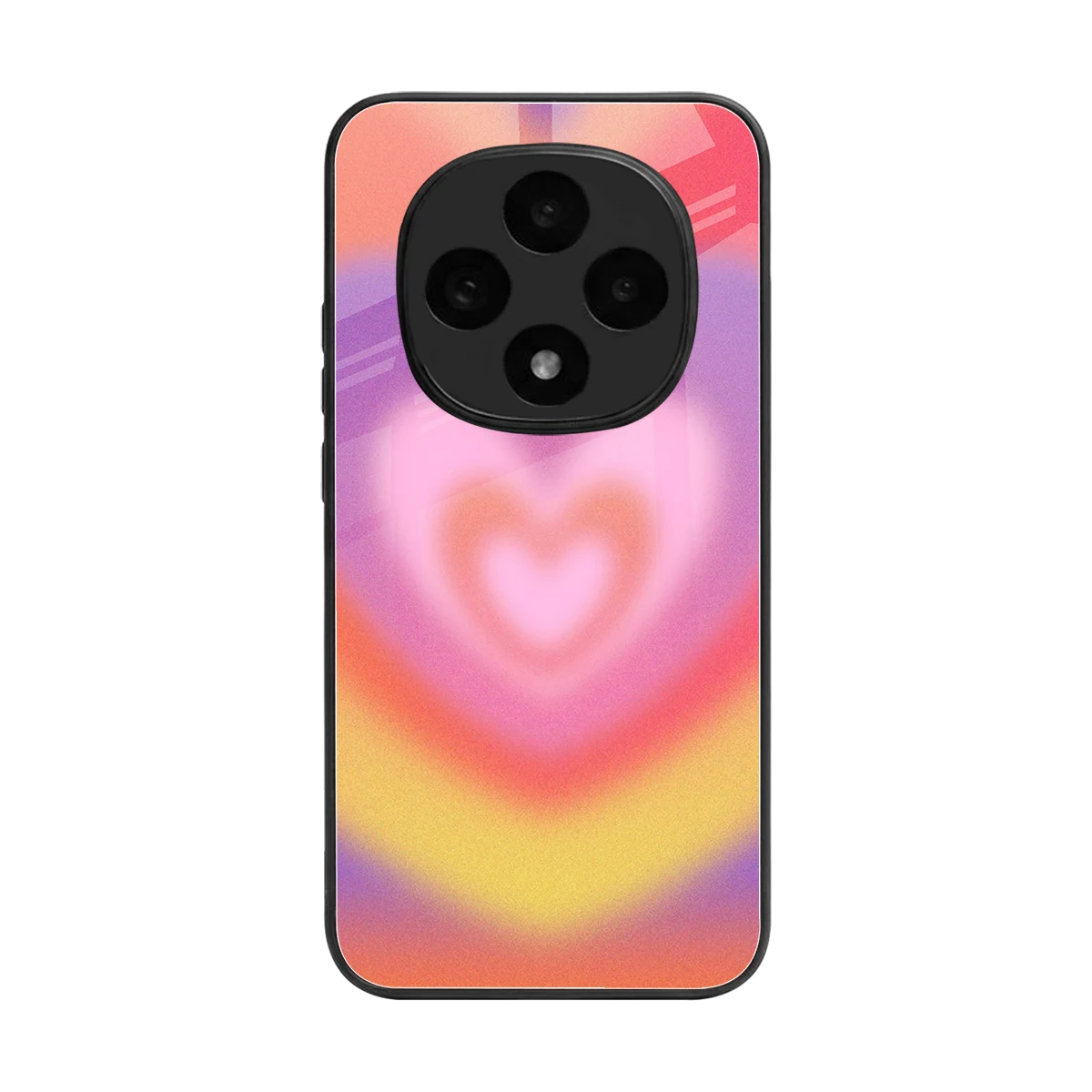 Y2K Rainbow Hearts back phone cover | glass case for oppo f31 pro 5g