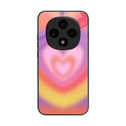 Y2K Rainbow Hearts back phone cover | glass case for oppo f31 pro 5g