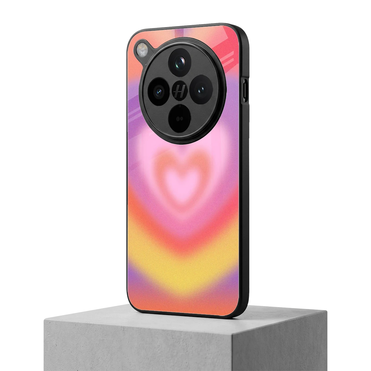 Y2K Rainbow Hearts oppo find x8 mobile cover | shockproof glass phone case