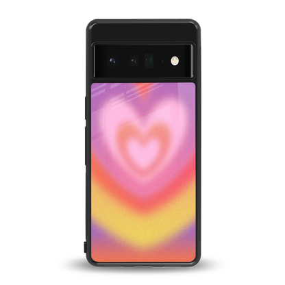 Y2K Rainbow Hearts back phone cover | glass case for google pixel 6 pro
