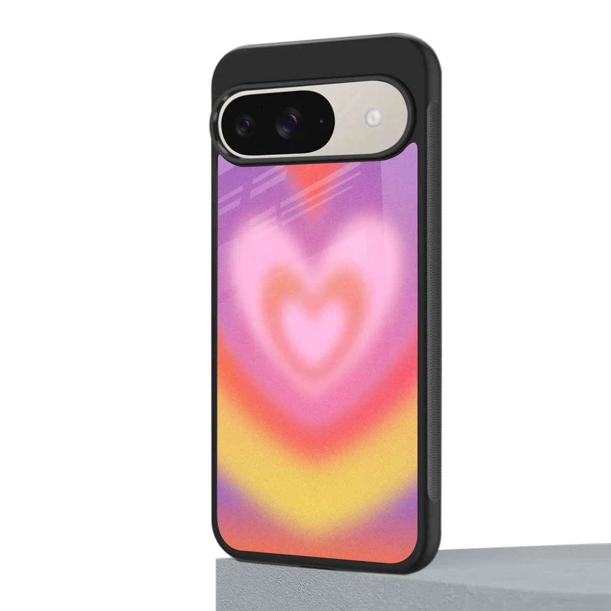 Y2K Rainbow Hearts google pixel 9 mobile cover | shockproof glass phone case