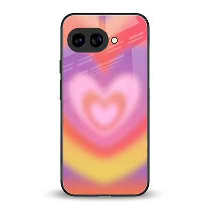 Y2K Rainbow Hearts back phone cover | glass case for google pixel 10a