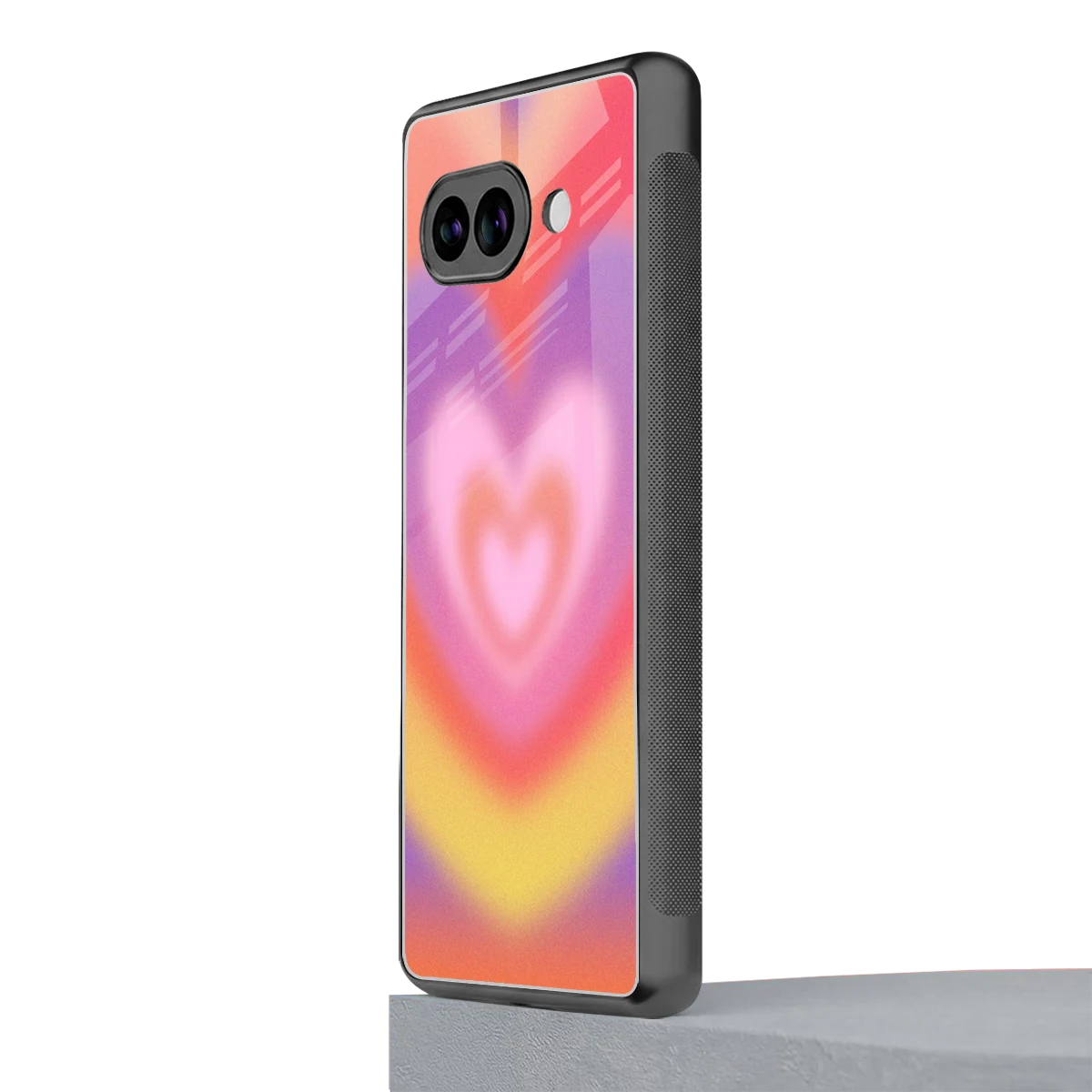 Y2K Rainbow Hearts google pixel 10a mobile cover | shockproof glass phone case