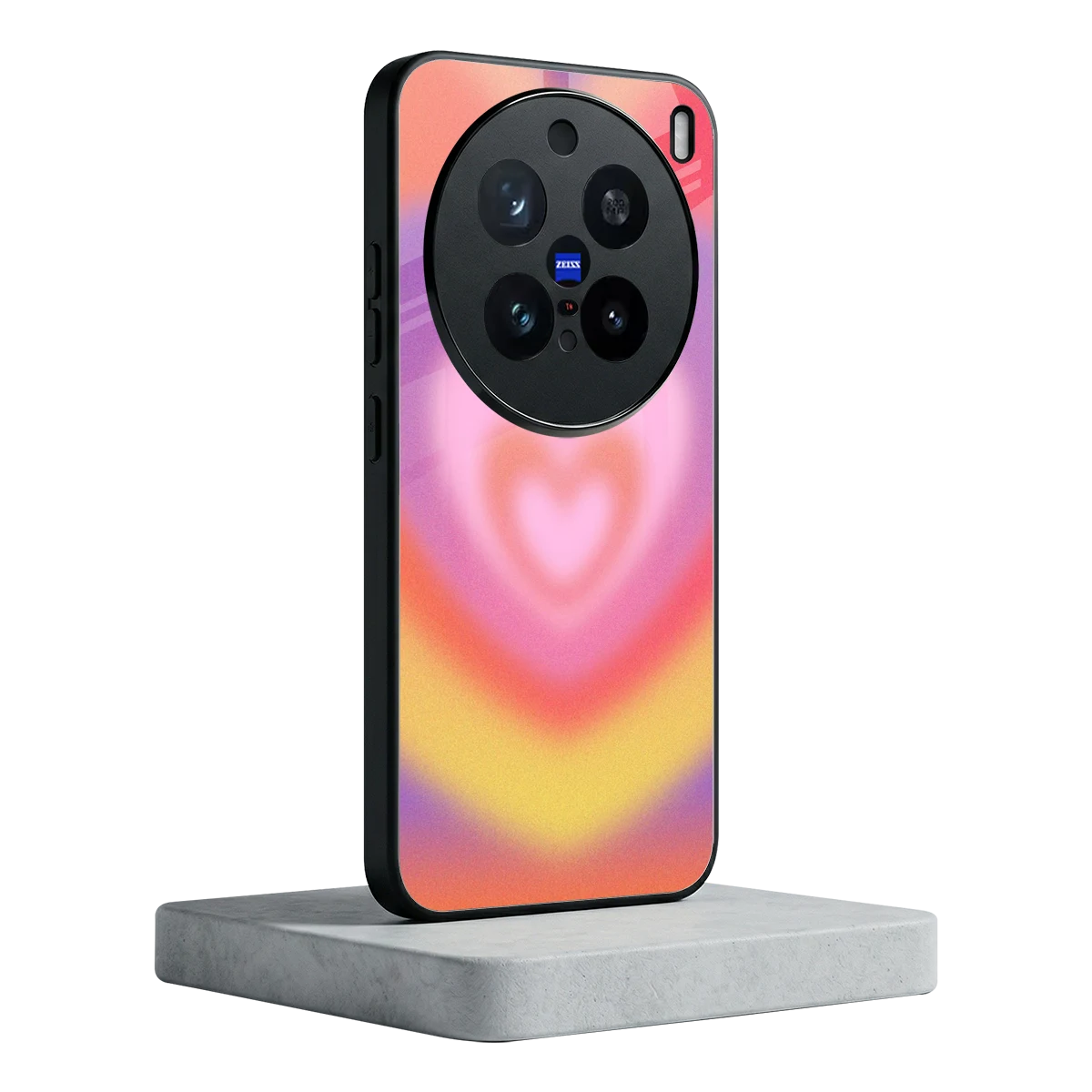 Y2K Rainbow Hearts vivo x200 pro mobile cover | shockproof glass phone case