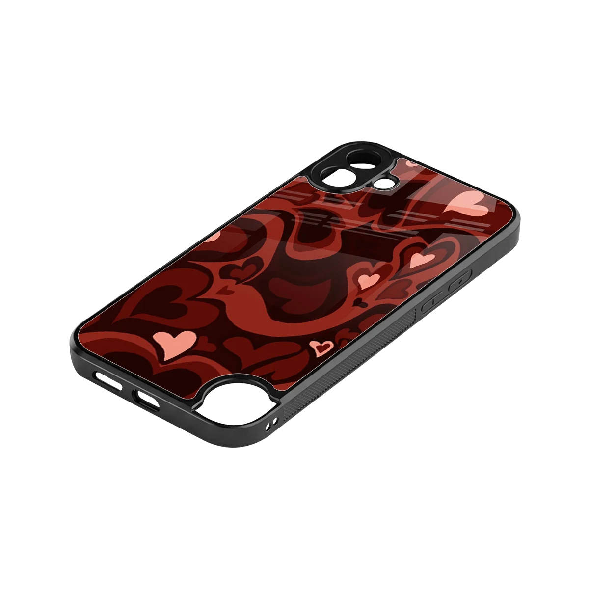 Y2K Red Meltdown Hearts stylish phone case for cmf nothing phone 1 | glossy glass and slim fit
