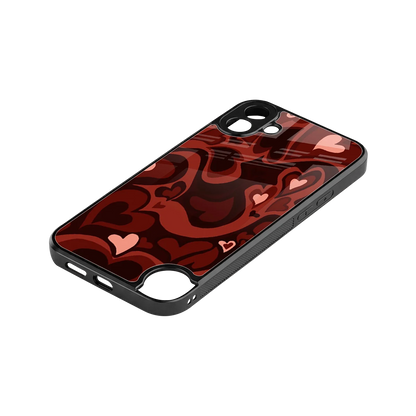 Y2K Red Meltdown Hearts stylish phone case for cmf nothing phone 1 | glossy glass and slim fit