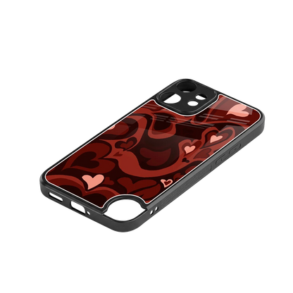 Y2K Red Meltdown Hearts stylish phone case for cmf nothing phone 2 pro | glossy glass and slim fit