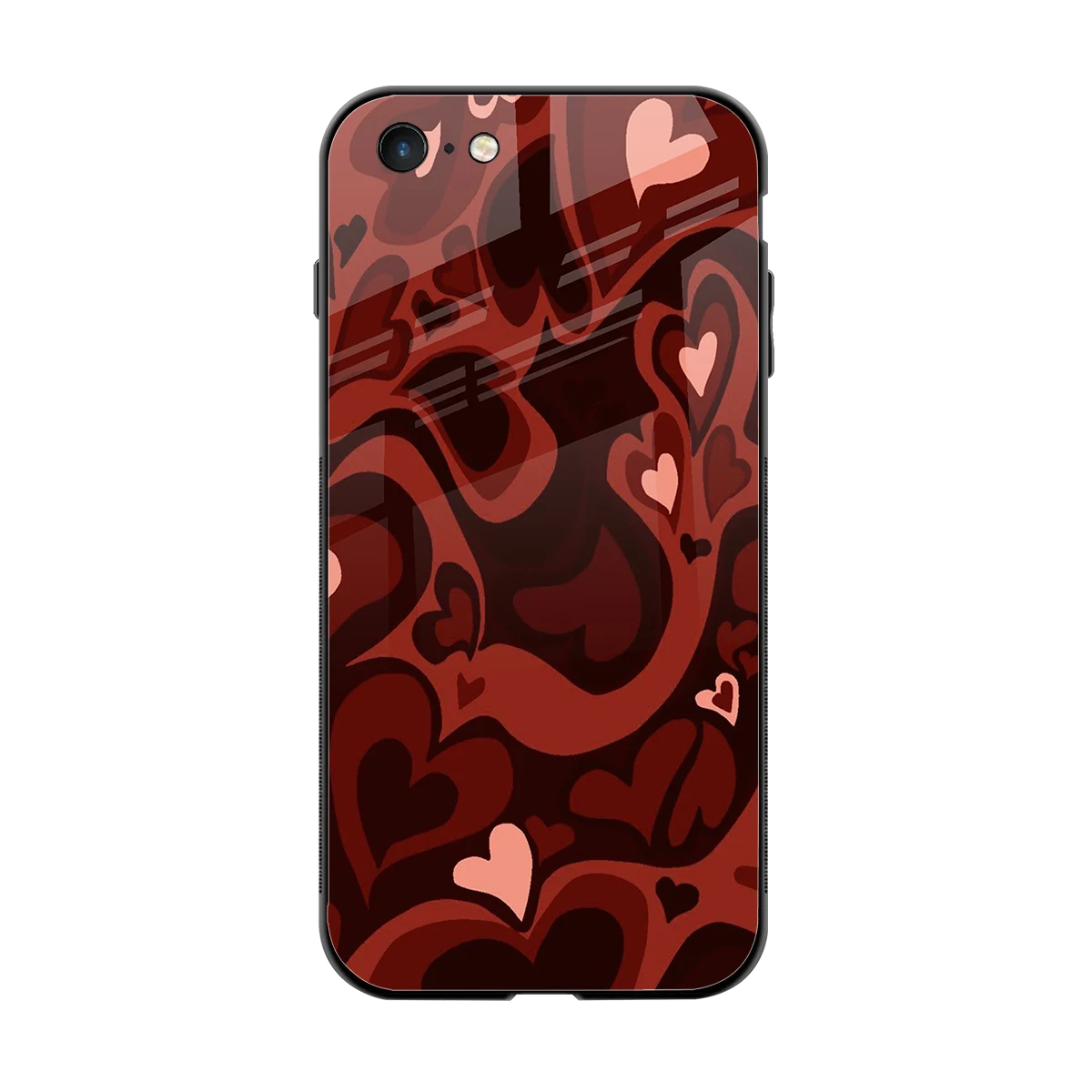 Y2K Red Meltdown Hearts back phone cover | glass case for iphone 6s plus