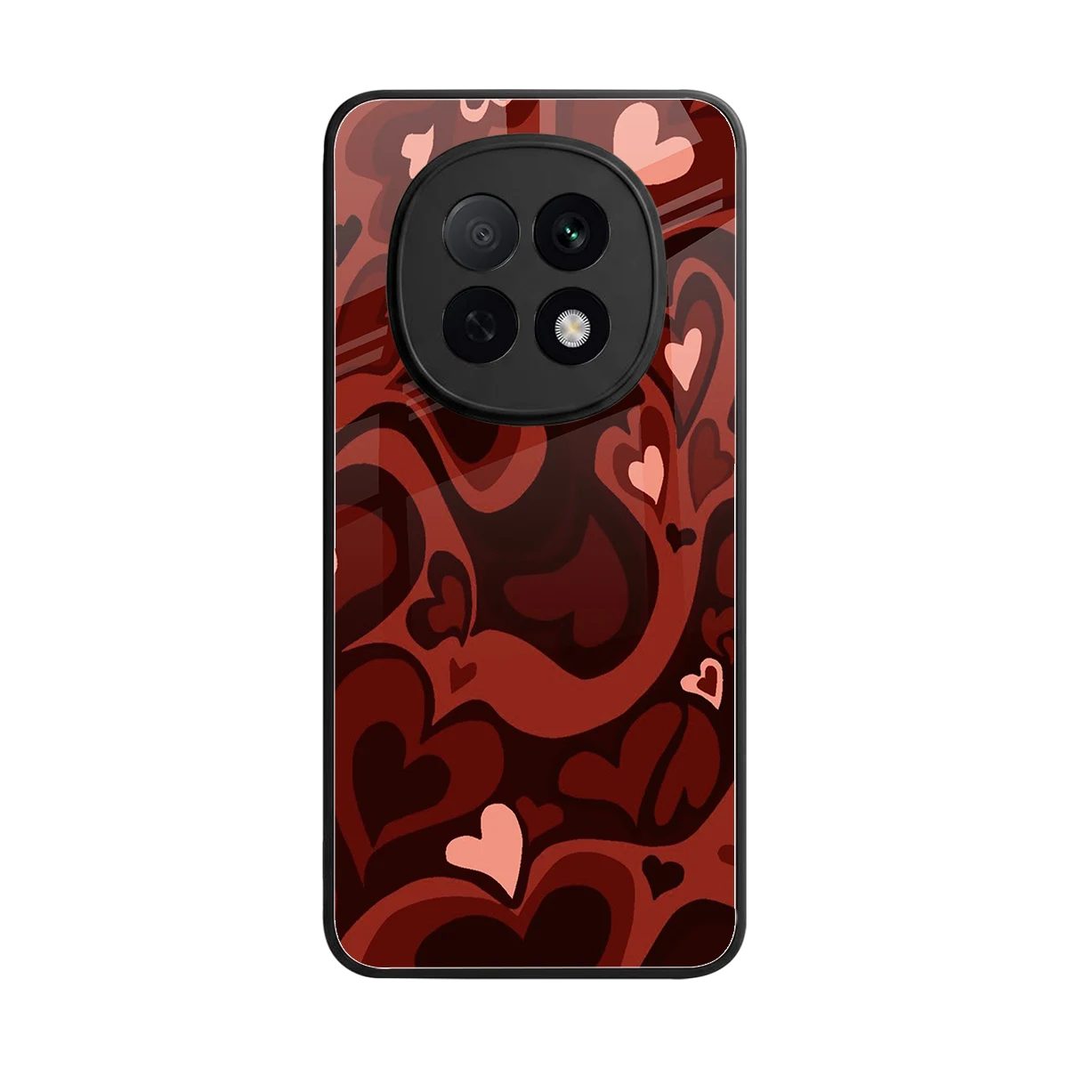 Y2K Red Meltdown Hearts back phone cover | glass case for oppo f29 pro 5g