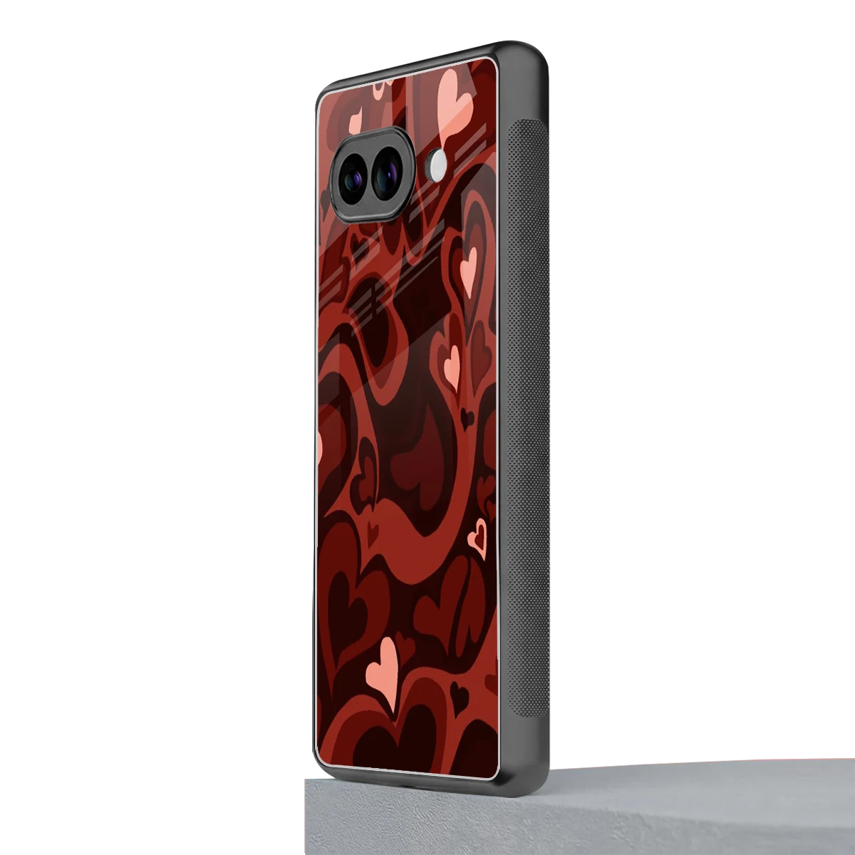 Y2K Red Meltdown Hearts google pixel 10a mobile cover | shockproof glass phone case