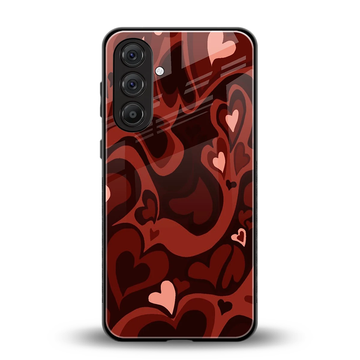 Y2K Red Meltdown Hearts back phone cover | glass case for samsung galaxy a37 5g