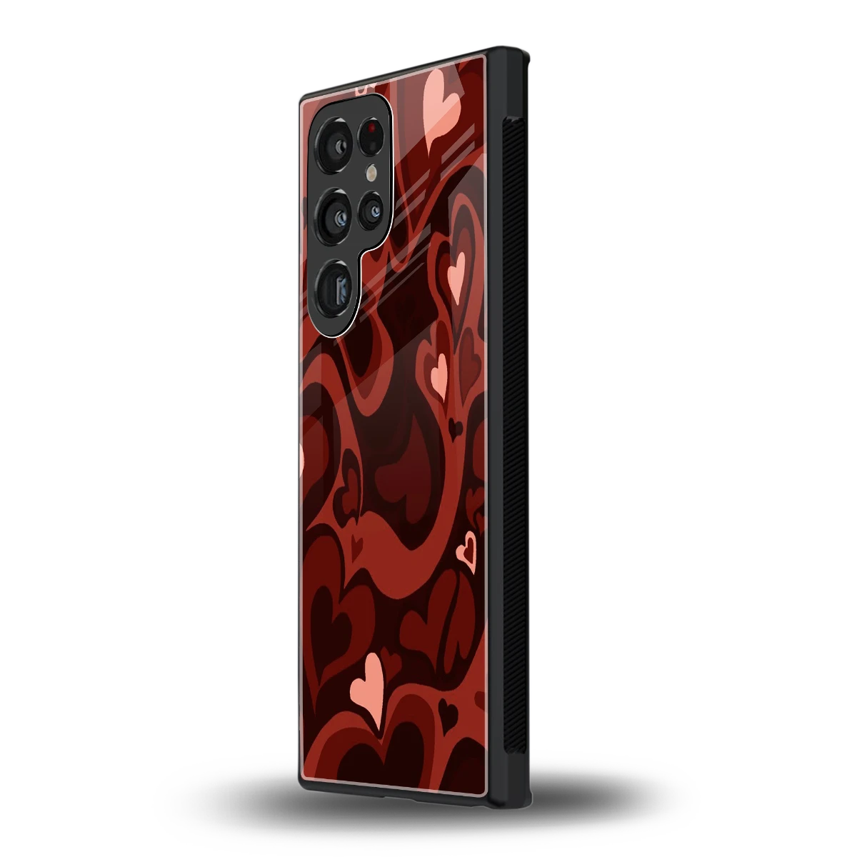 Y2K Red Meltdown Hearts samsung galaxy s24 ultra mobile cover | shockproof glass phone case