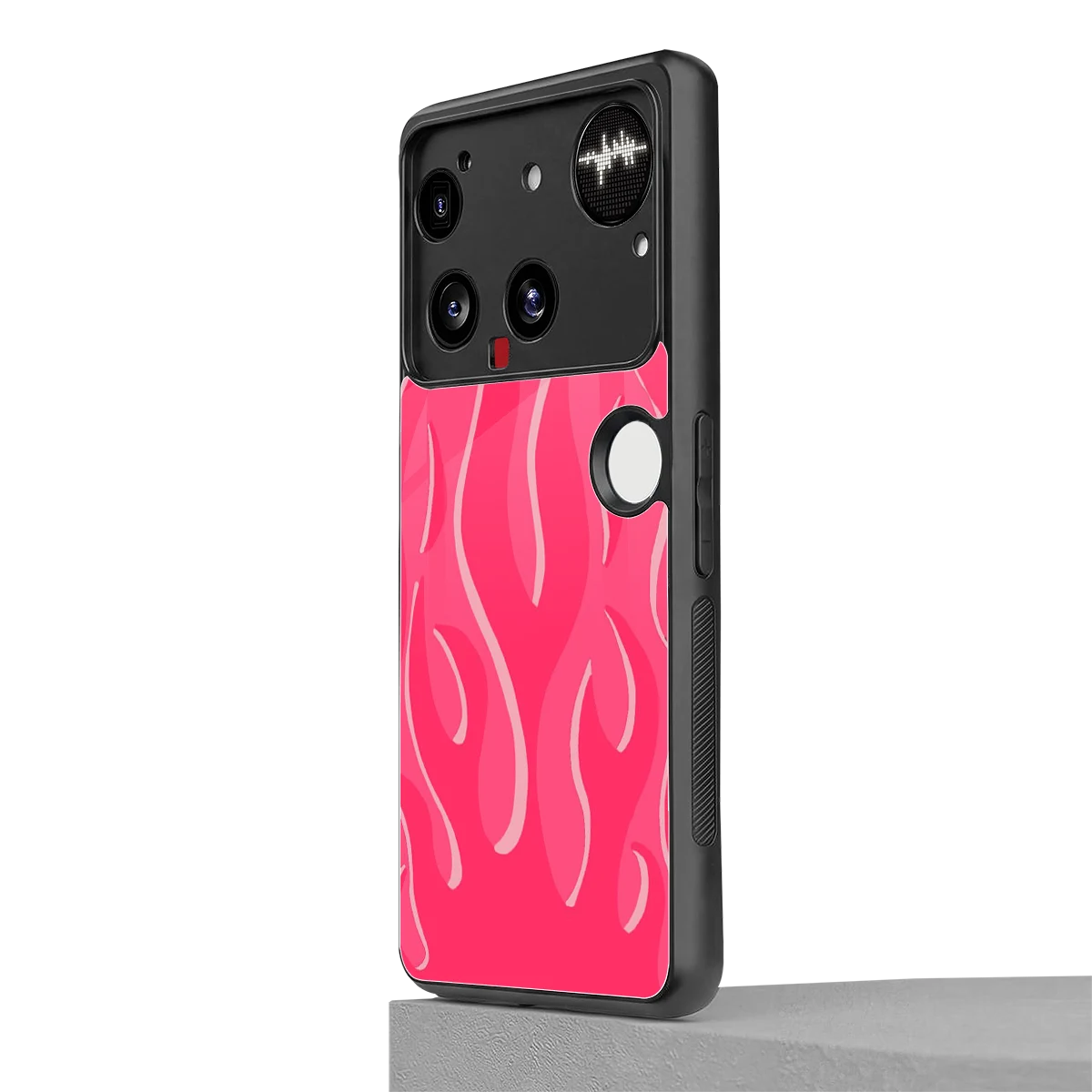 Y2K Retro Hot Pink Flames nothing phone 3 mobile cover | shockproof glass phone case