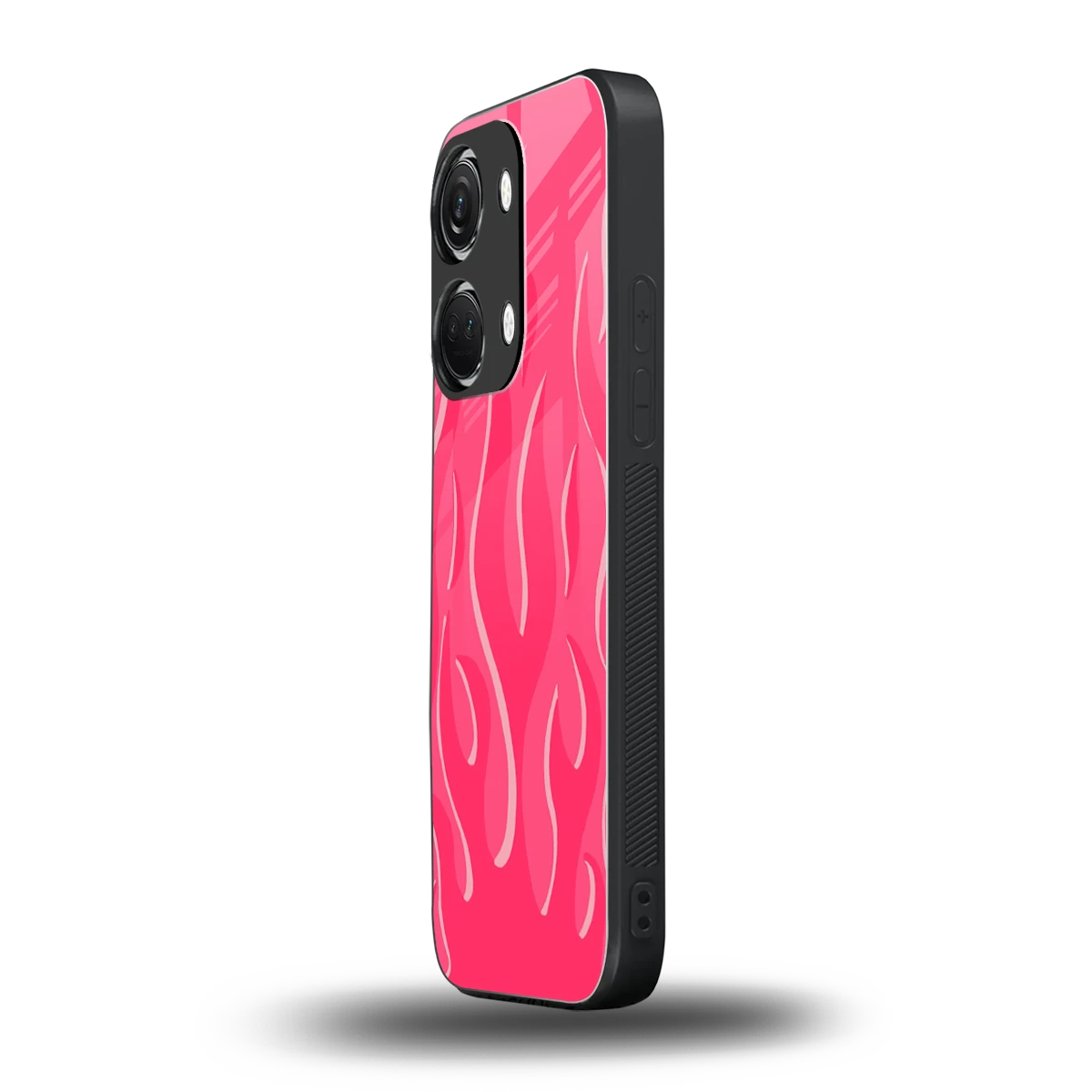 Y2K Retro Hot Pink Flames oneplus nord 3 mobile cover | shockproof glass phone case