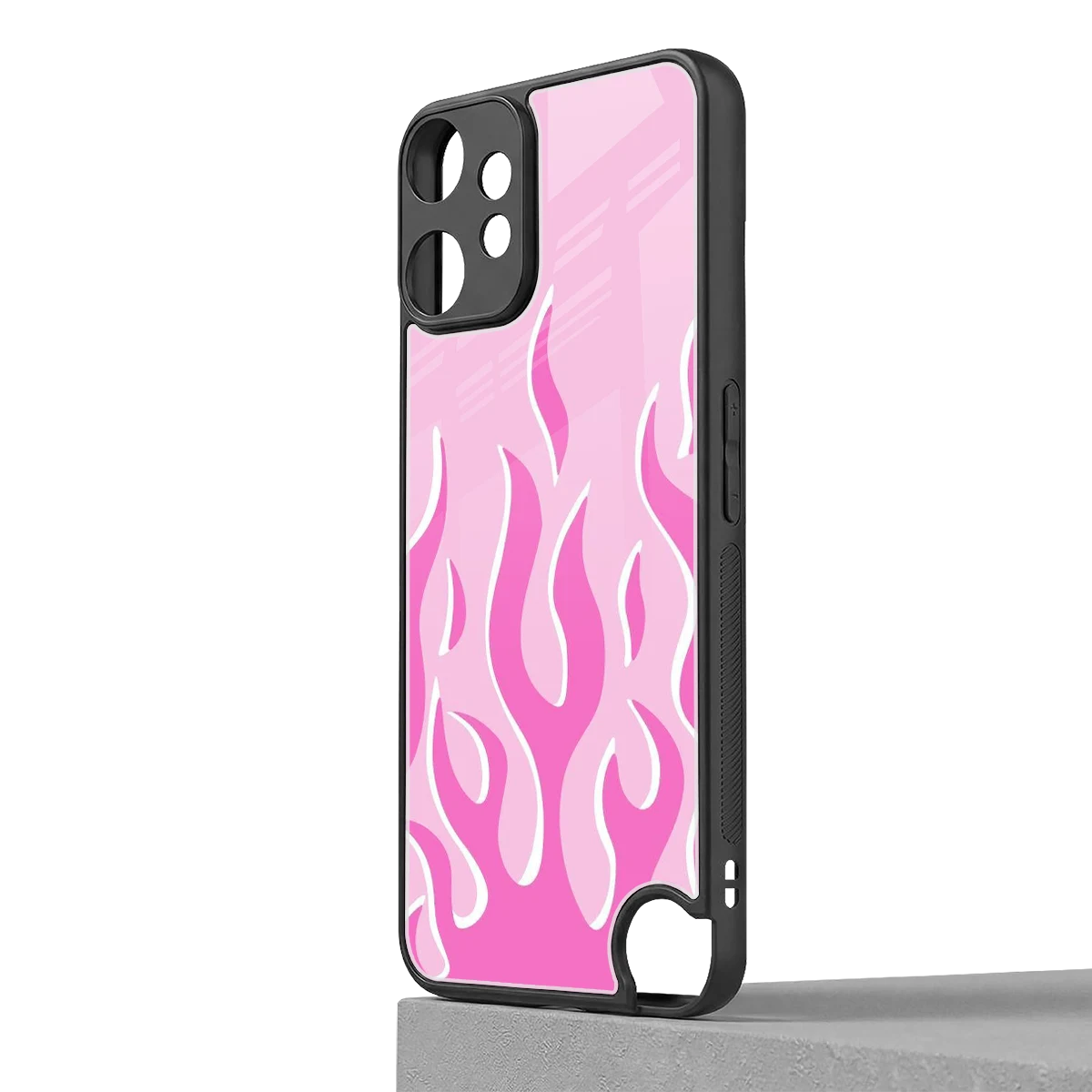 Y2K Retro Pink Flames cmf nothing phone 2 pro mobile cover | shockproof glass phone case