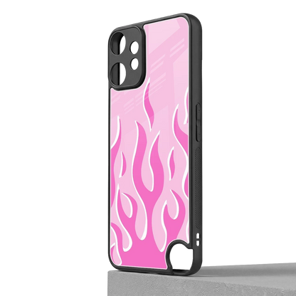 Y2K Retro Pink Flames cmf nothing phone 2 pro mobile cover | shockproof glass phone case