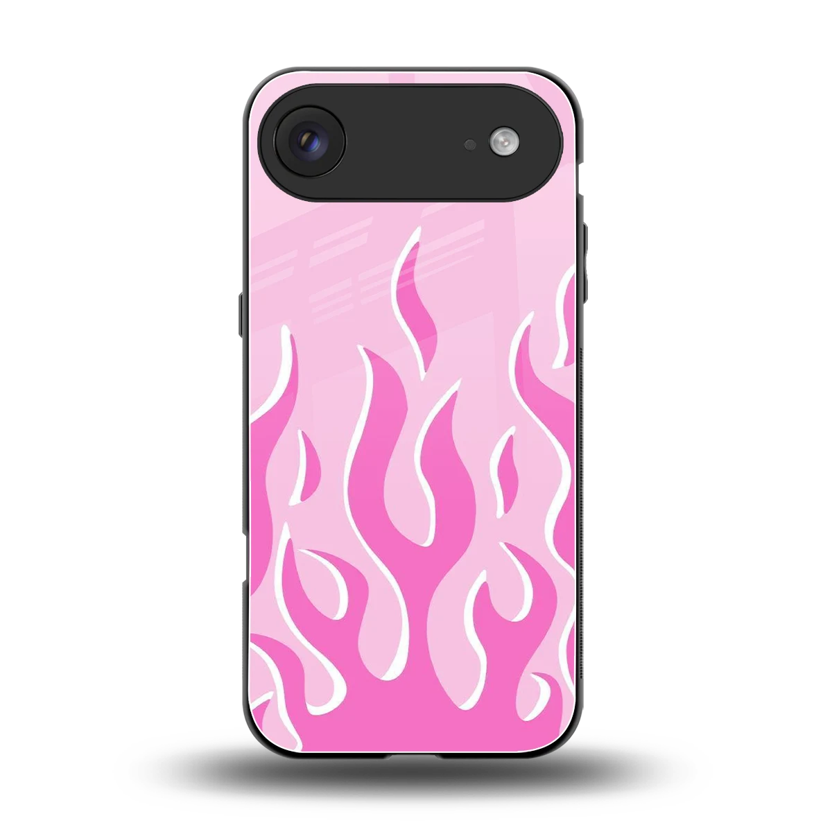 Y2K Retro Pink Flames back phone cover | glass case for iphone air