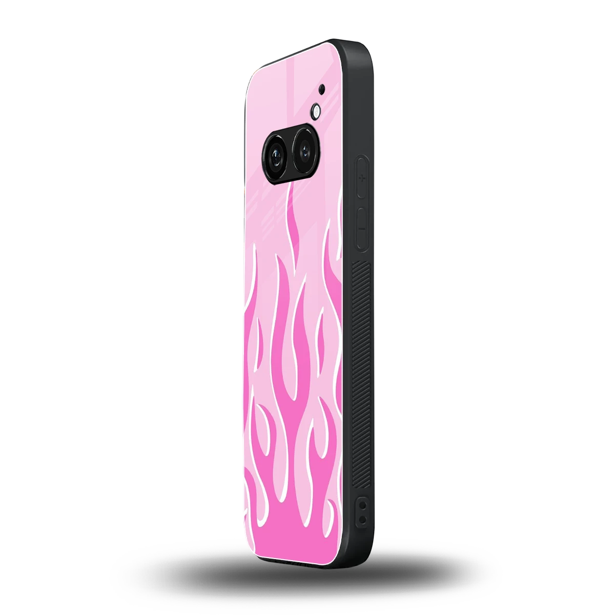 Y2K Retro Pink Flames nothing phone 2a mobile cover | shockproof glass phone case