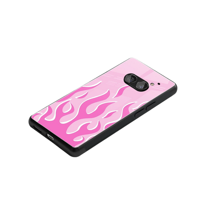 Y2K Retro Pink Flames stylish phone case for nothing phone 2a | glossy glass and slim fit