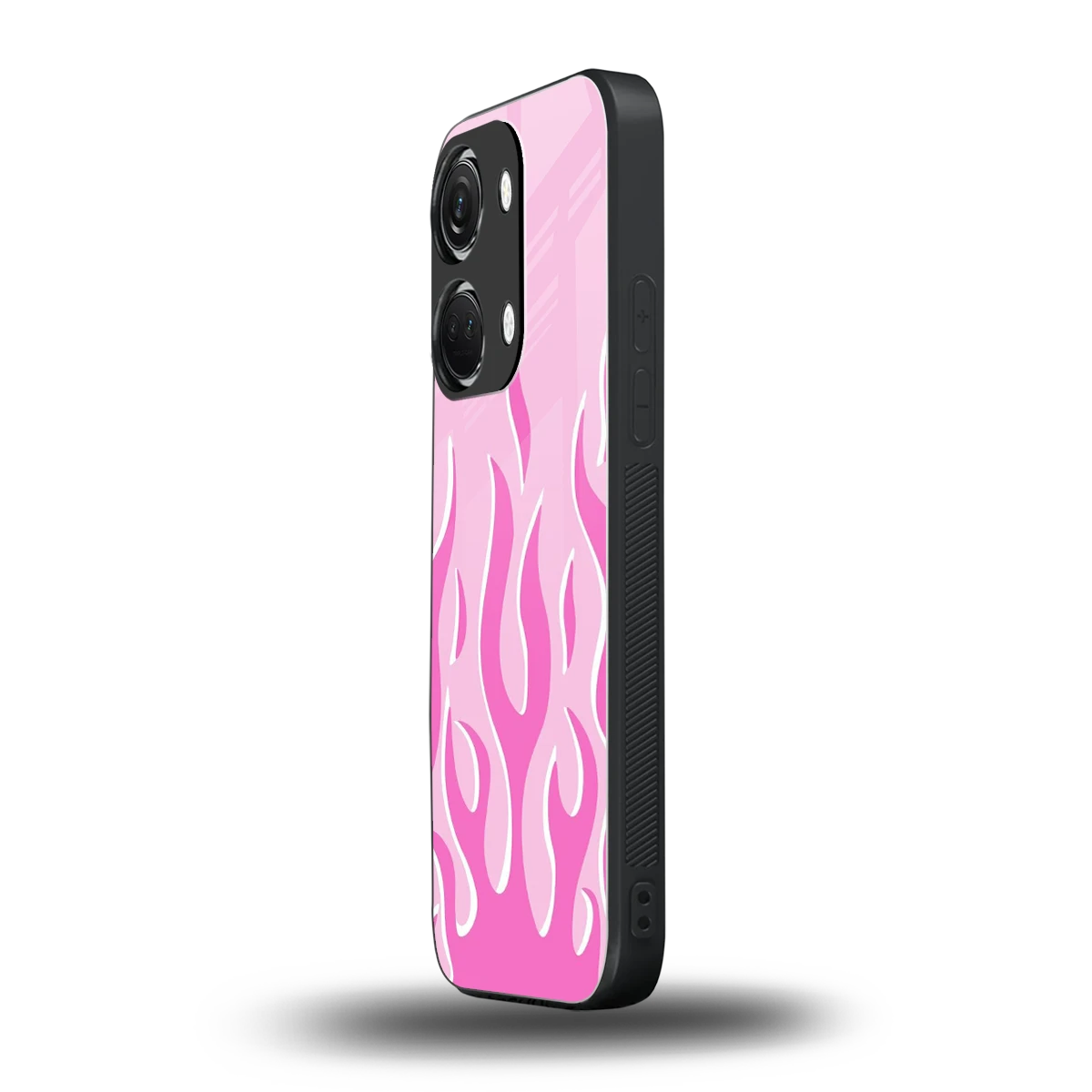 Y2K Retro Pink Flames oneplus nord 3 mobile cover | shockproof glass phone case