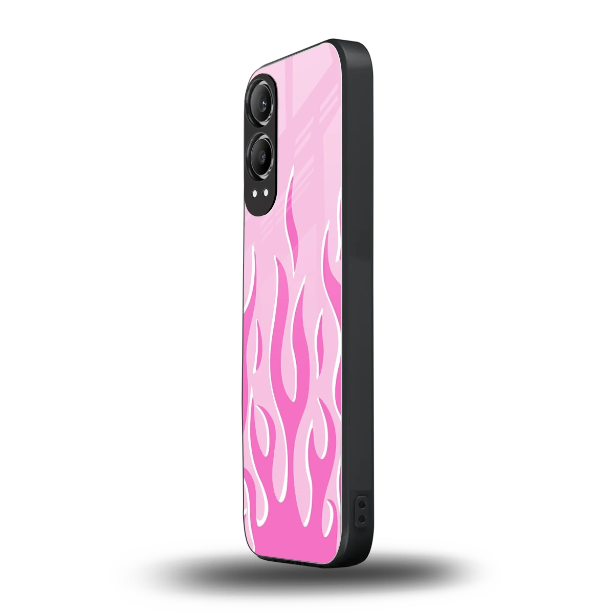 Y2K Retro Pink Flames oneplus nord ce 4 lite mobile cover | shockproof glass phone case