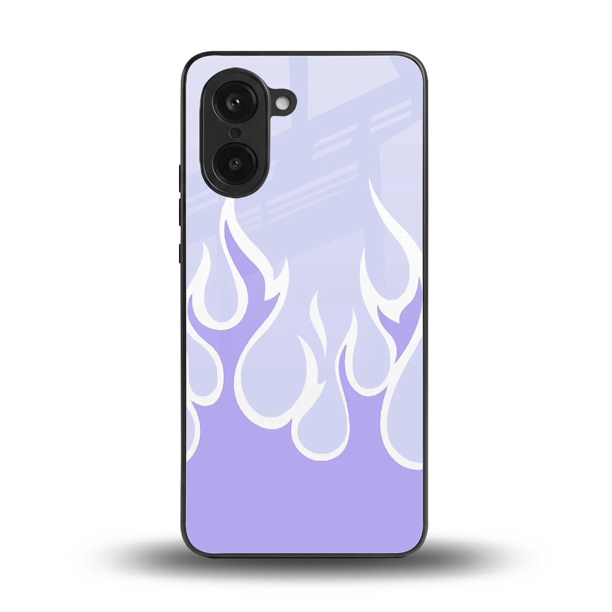 Y2K Retro Purple Flames back phone cover | glass case for oneplus nord ce5 5g