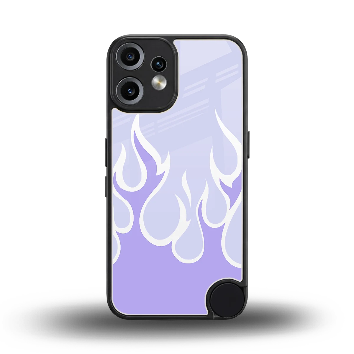 Y2K Retro Purple Flames back phone cover | glass case for cmf nothing phone 2 pro