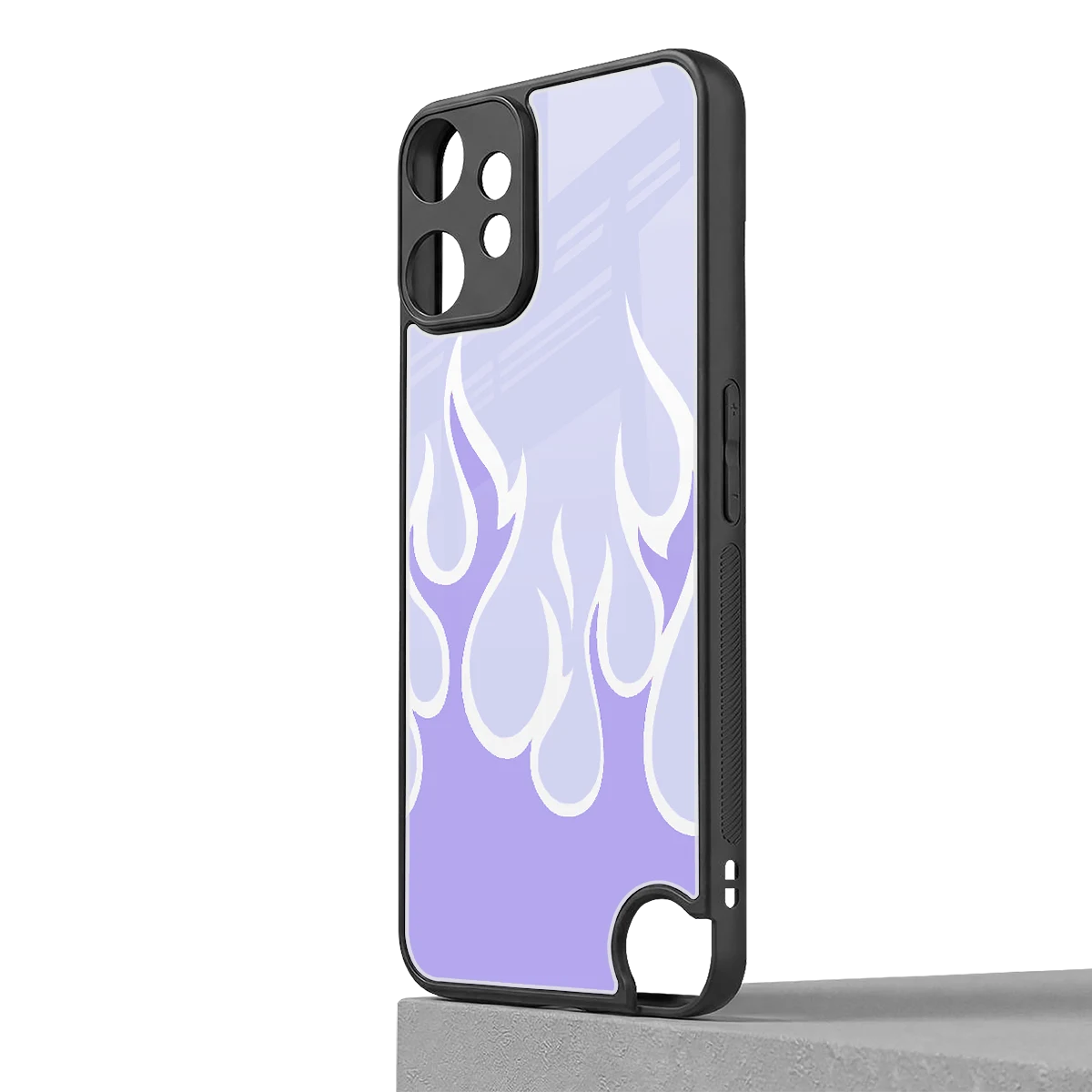 Y2K Retro Purple Flames cmf nothing phone 2 pro mobile cover | shockproof glass phone case