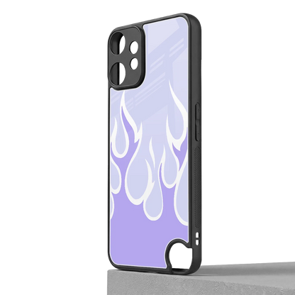 Y2K Retro Purple Flames cmf nothing phone 2 pro mobile cover | shockproof glass phone case