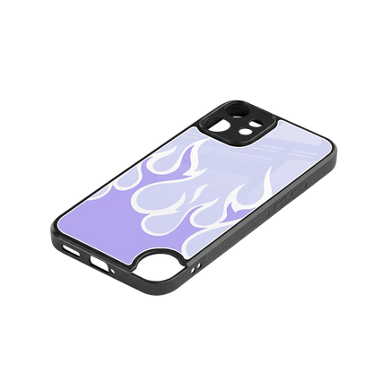 Y2K Retro Purple Flames stylish phone case for cmf nothing phone 2 pro | glossy glass and slim fit