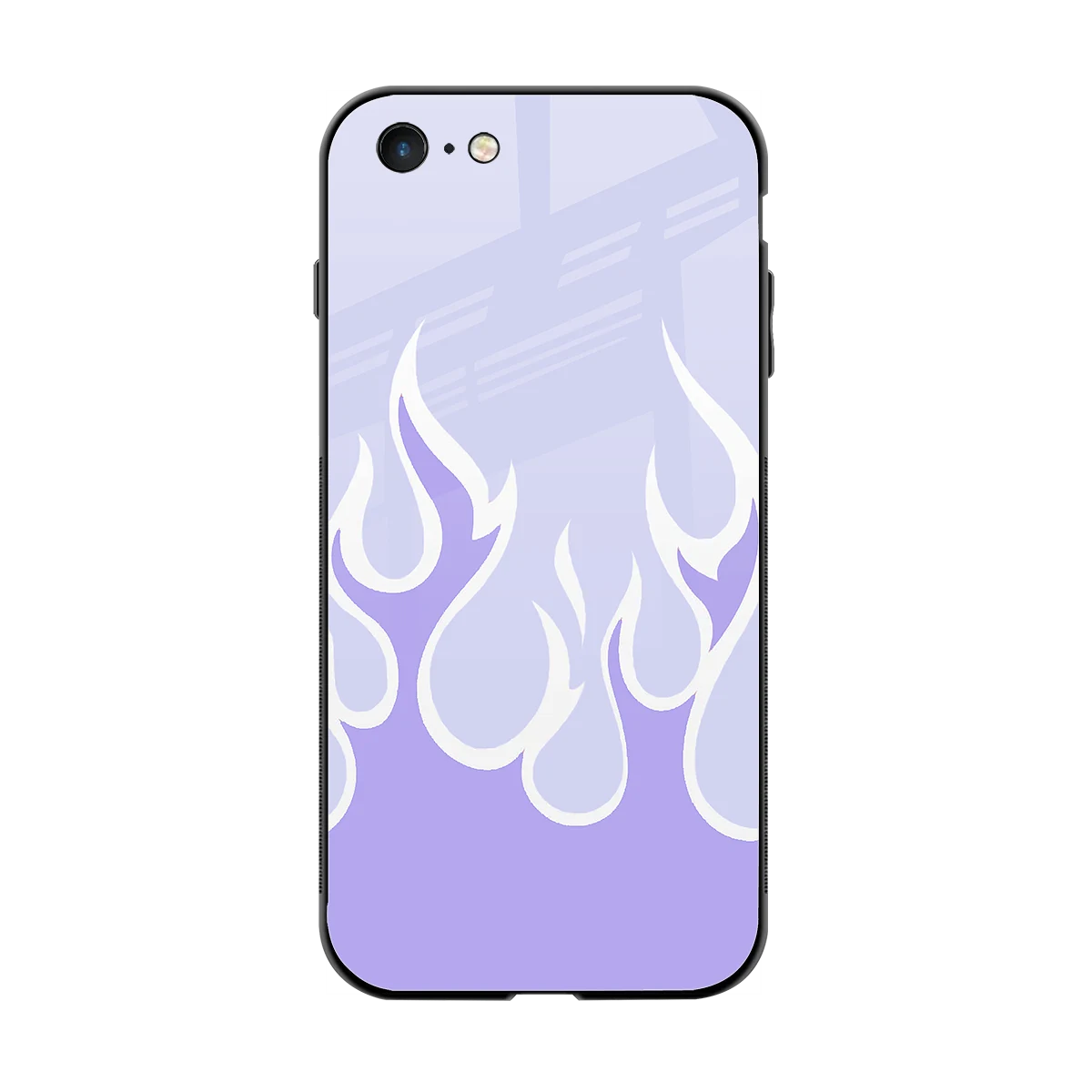 Y2K Retro Purple Flames back phone cover | glass case for iphone 6s plus
