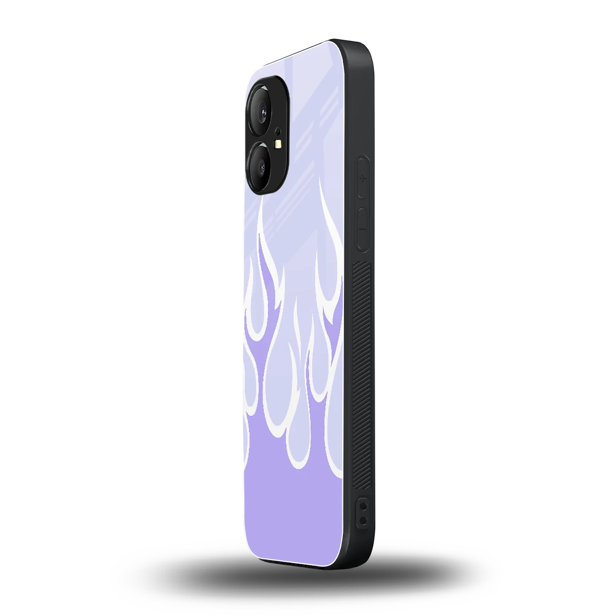Y2K Retro Purple Flames nothing phone 1 mobile cover | shockproof glass phone case