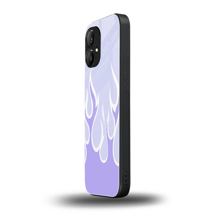 Y2K Retro Purple Flames nothing phone 1 mobile cover | shockproof glass phone case