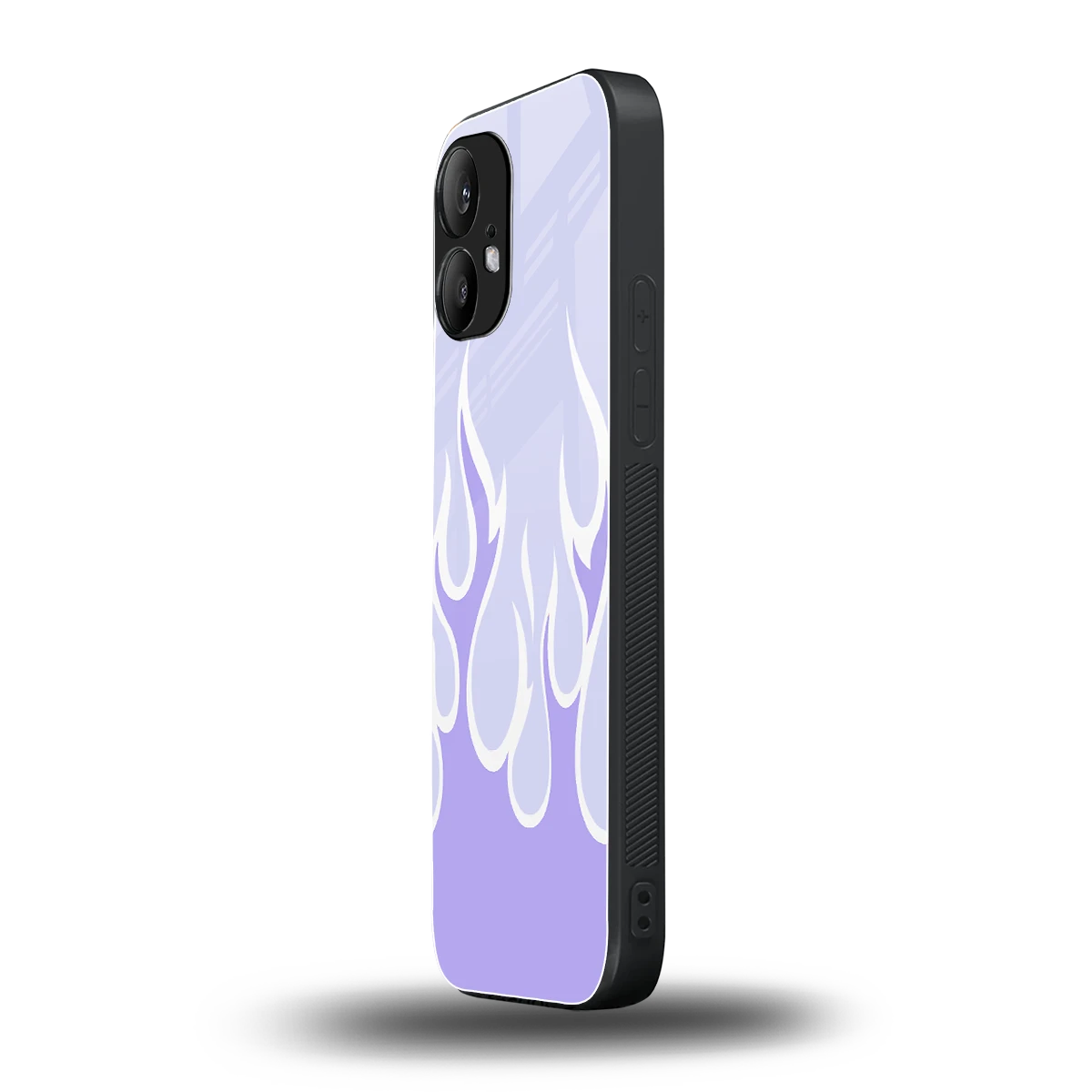 Y2K Retro Purple Flames nothing phone 2 mobile cover | shockproof glass phone case