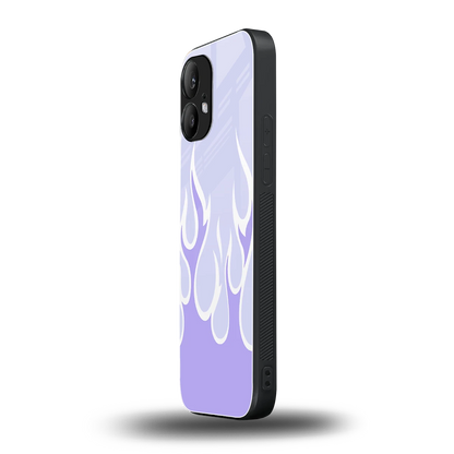 Y2K Retro Purple Flames nothing phone 2 mobile cover | shockproof glass phone case