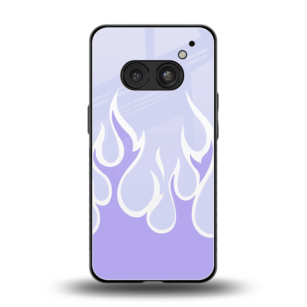 Y2K Retro Purple Flames back phone cover | glass case for nothing phone 2a