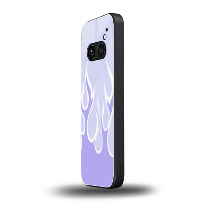 Y2K Retro Purple Flames nothing phone 2a plus mobile cover | shockproof glass phone case