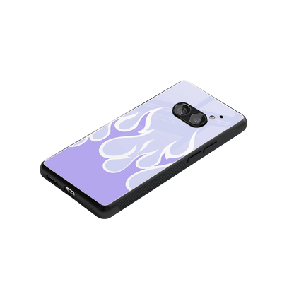 Y2K Retro Purple Flames stylish phone case for nothing phone 2a plus | glossy glass and slim fit