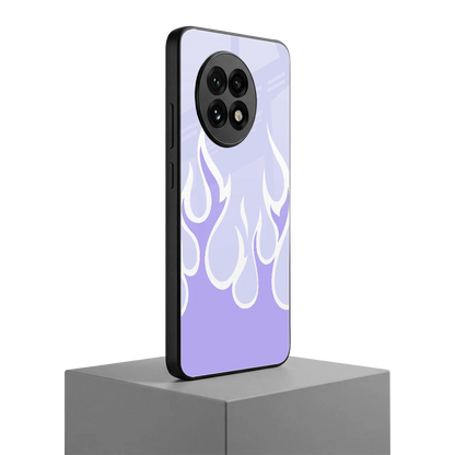 Y2K Retro Purple Flames oneplus 13r mobile cover | shockproof glass phone case