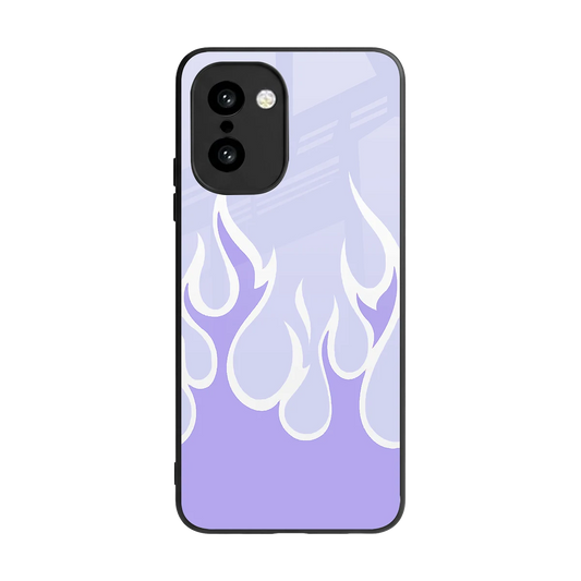 Y2K Retro Purple Flames back phone cover | glass case for oneplus 15r