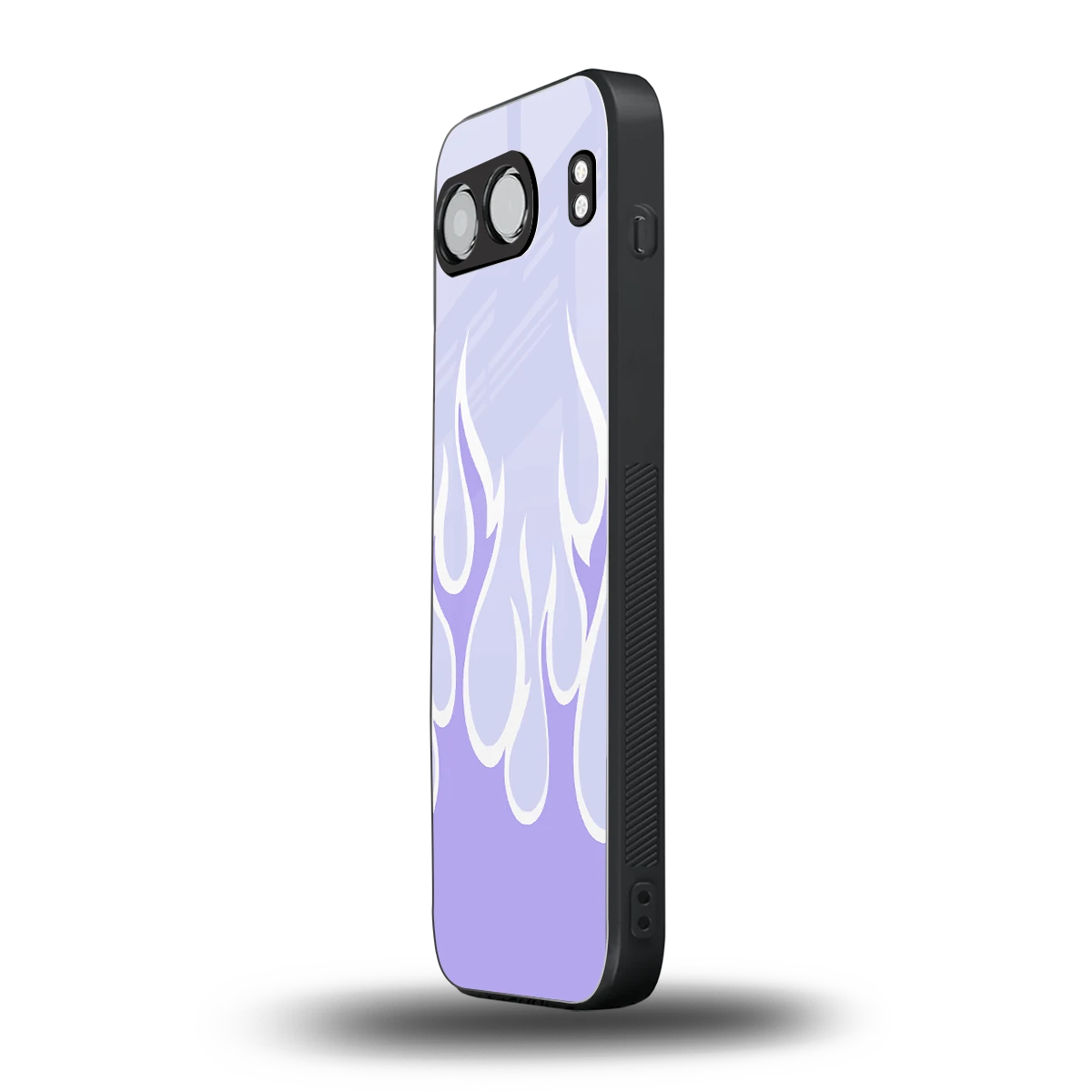 Y2K Retro Purple Flames oneplus nord 4 mobile cover | shockproof glass phone case