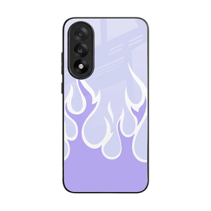 Y2K Retro Purple Flames back phone cover | glass case for oneplus nord 5